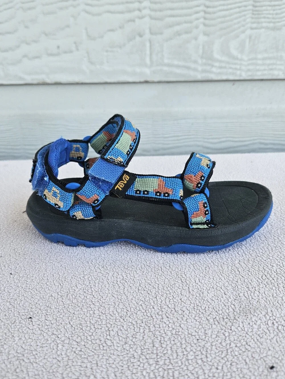 Teva Hurricane XLT 2 Hiking Sport Sandals Toddler SZ 7 Blue Trucks Hook & Loop